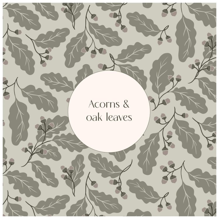 Acorns and oak leaves sales sheets