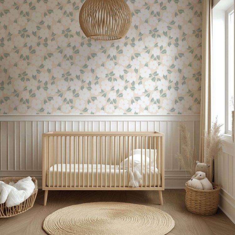 Serene-Garden-Ikat-Flowers-Nursery-walls