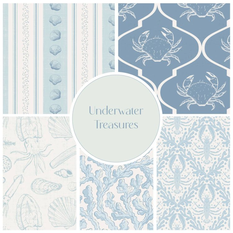 Underwater Treasures blue sales sheet and collection cover _Collection cover